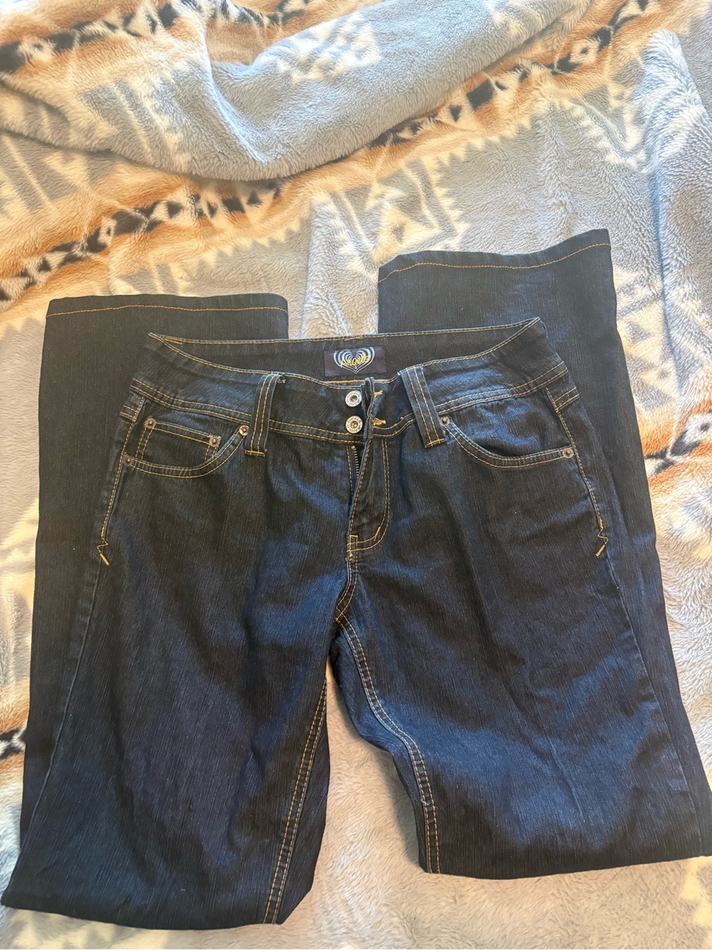 Angels Dark Blue Boot Cut Jeans